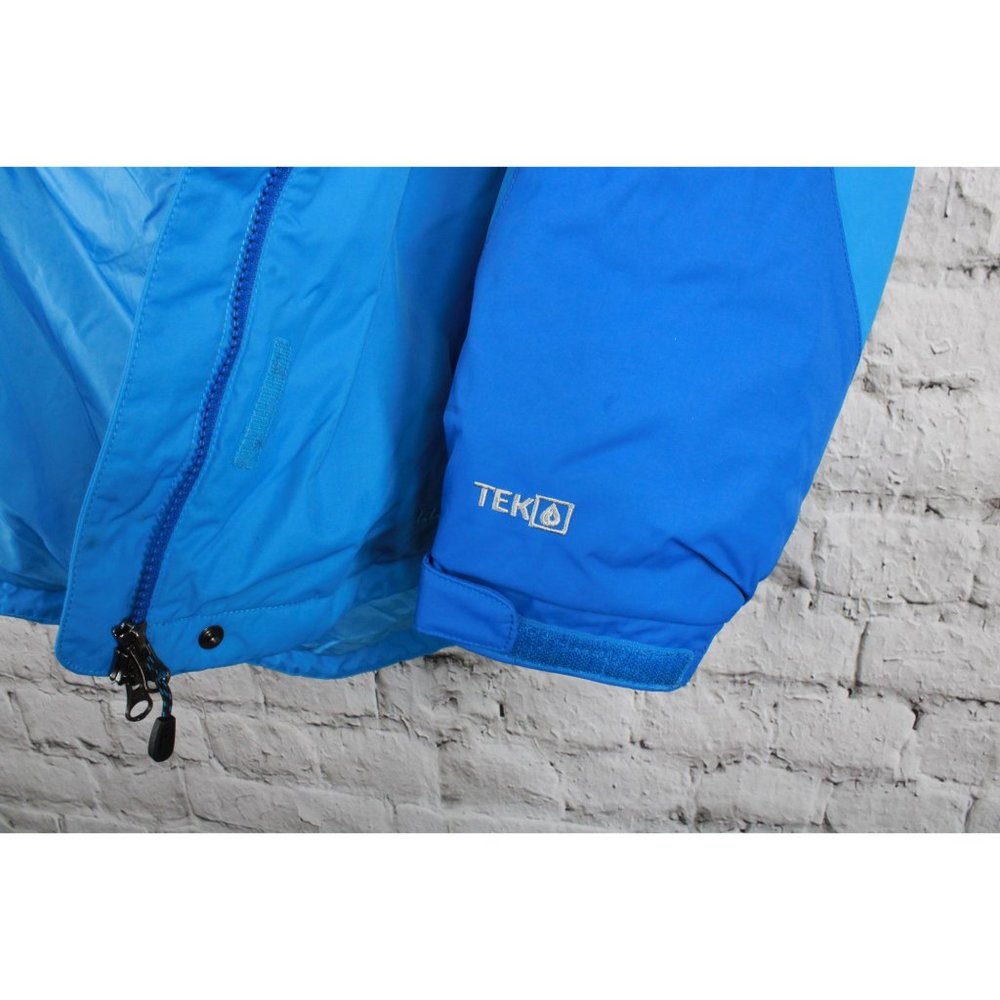 LL Bean Blue Jay Nylon Rugged Ridge Waterproof Breathable Hooded Parka L - Picture 6 of 10
